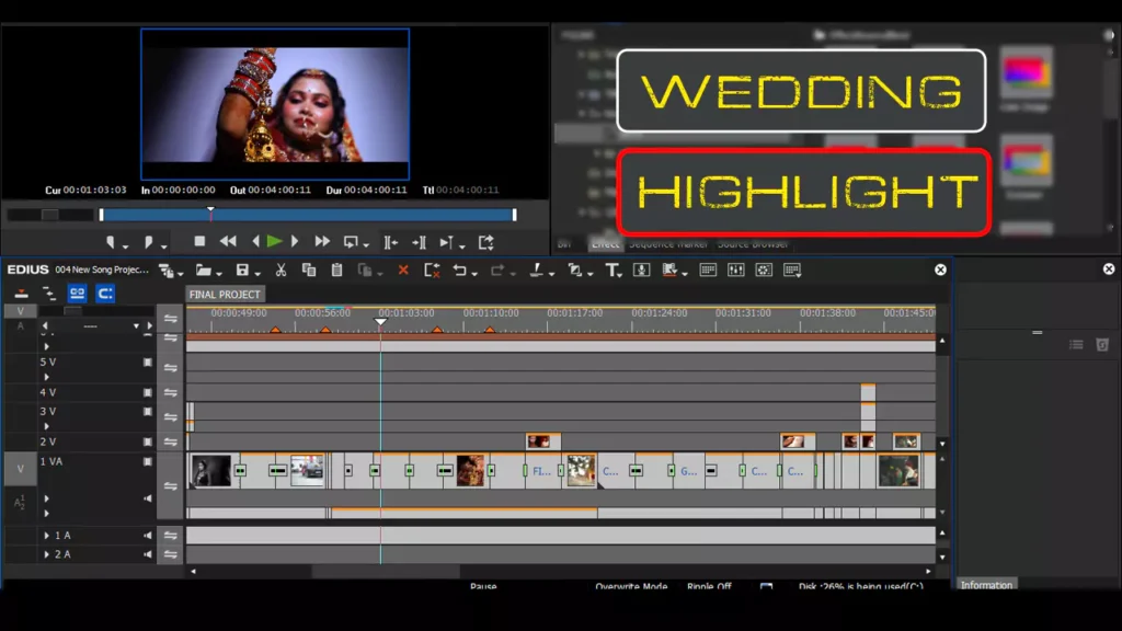 Top 004 Latest Best Wedding Highlight Edius Projects 2025