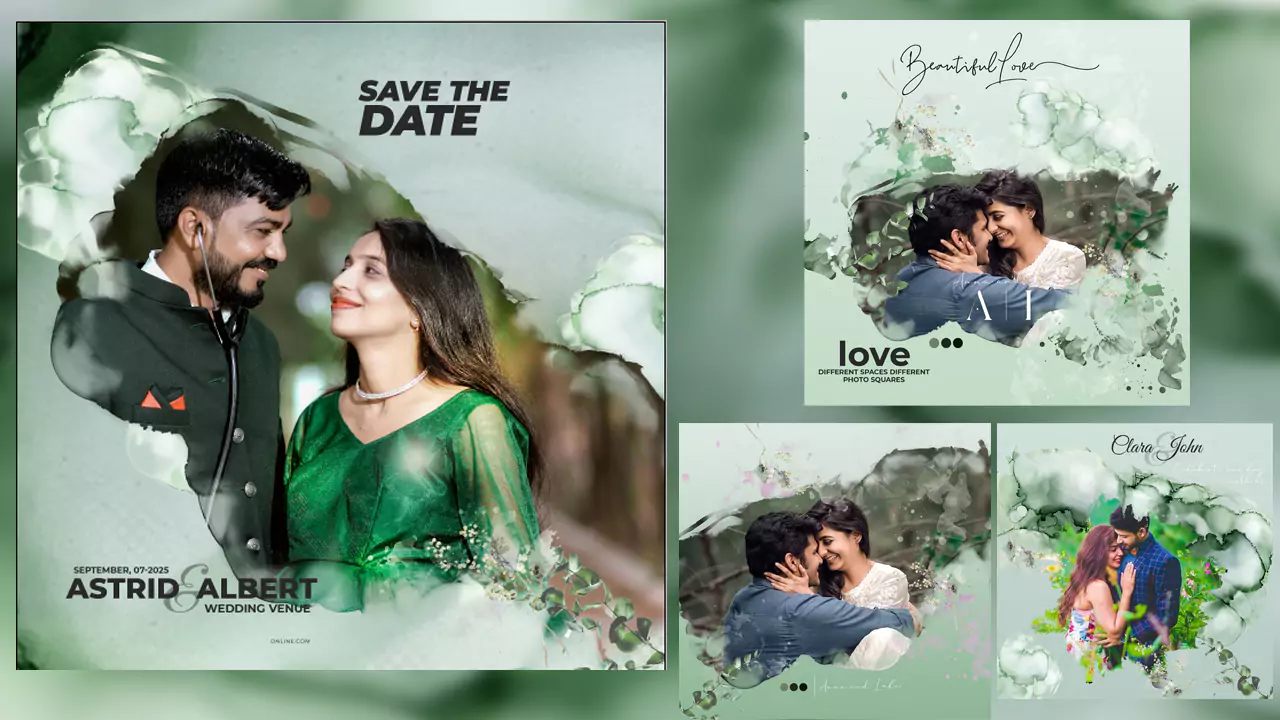wedding NEW instagram post psd free download