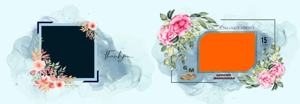 Engagement Album Cover Page Psd Free Download 12x36