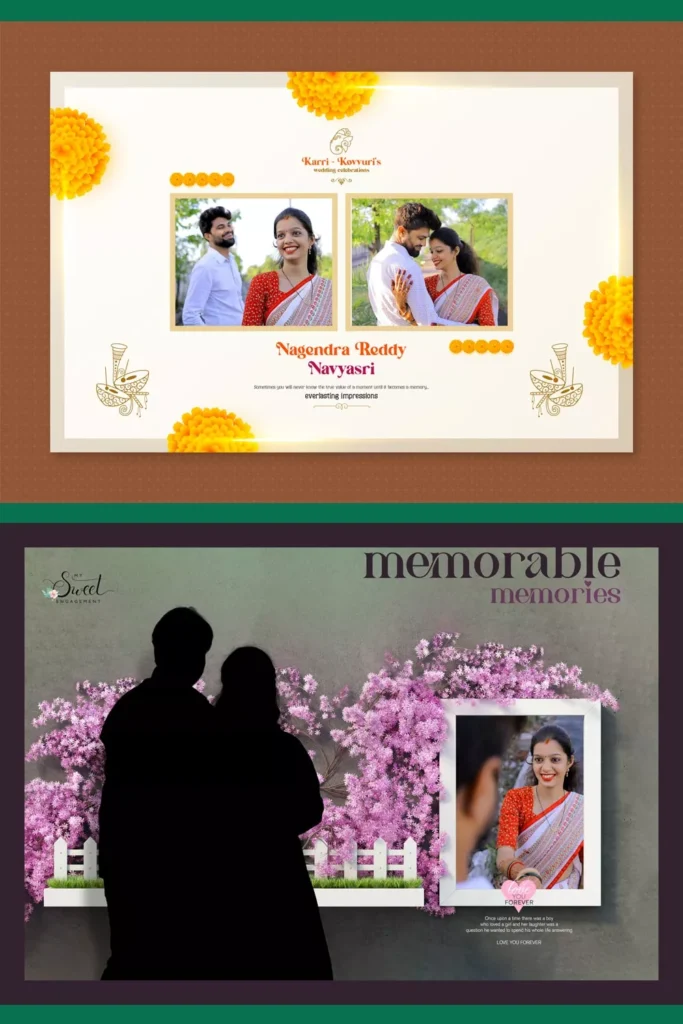 Wedding Album Cover Page Design Psd Free Download